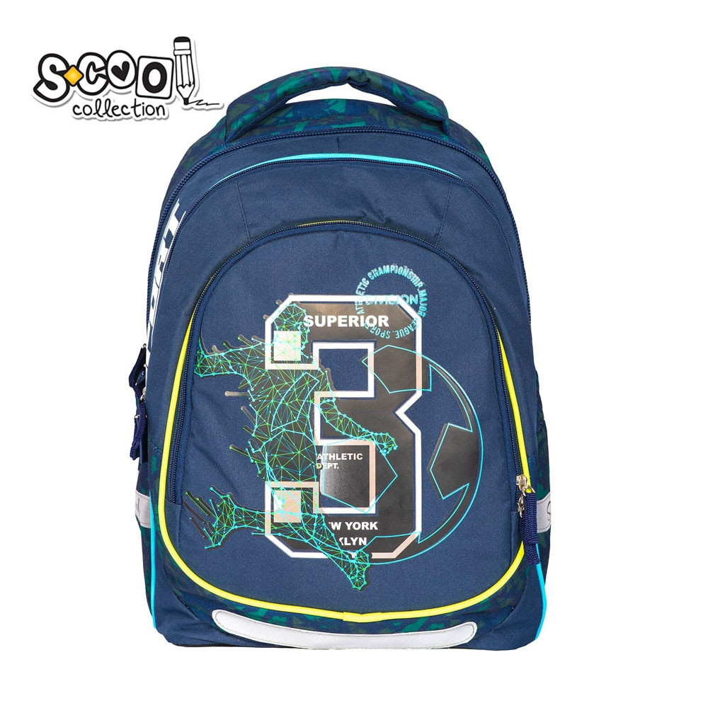 Ghiozdan ergonomic copii LIGHT SUPERIOR, 2 compartimente, buzunare laterale, spate anatomic - imagine 15